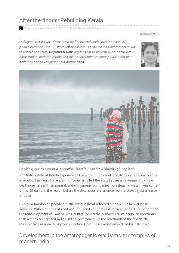 After the floods: Rebuilding Kerala Thumbnail