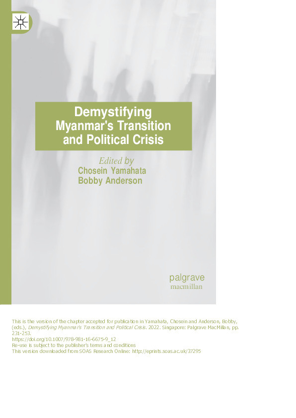 Difficult Development Trade-Offs Amidst 'Transition': Exploring Power and Politics in Post-2010 Myanmar Thumbnail