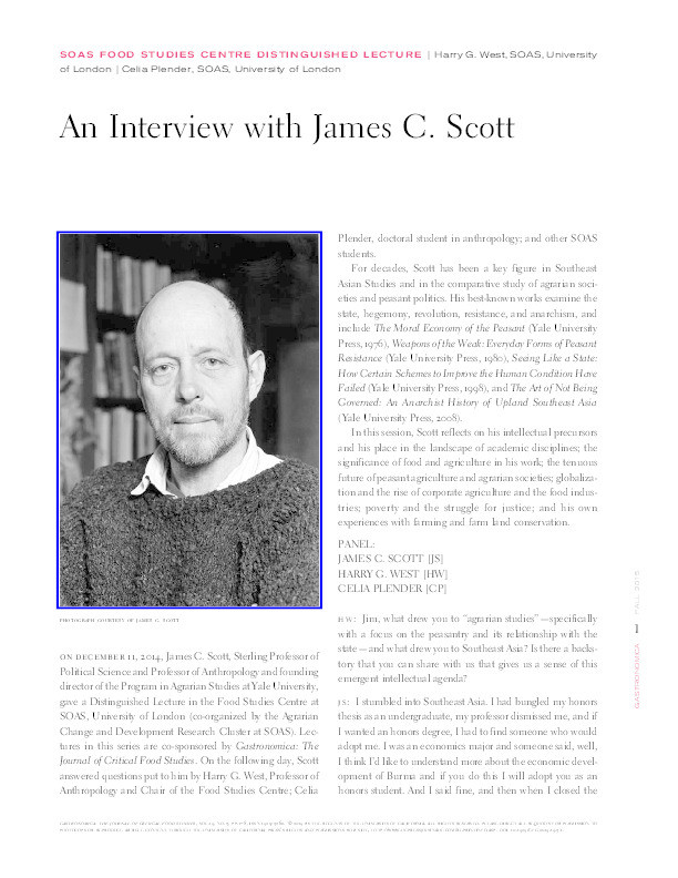 An Interview with James C. Scott Thumbnail