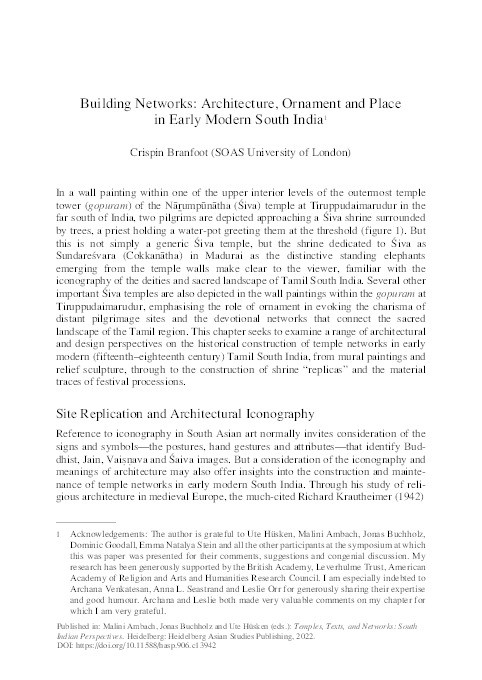 Building Networks: Architecture, Ornament and Place in Early Modern South India Thumbnail