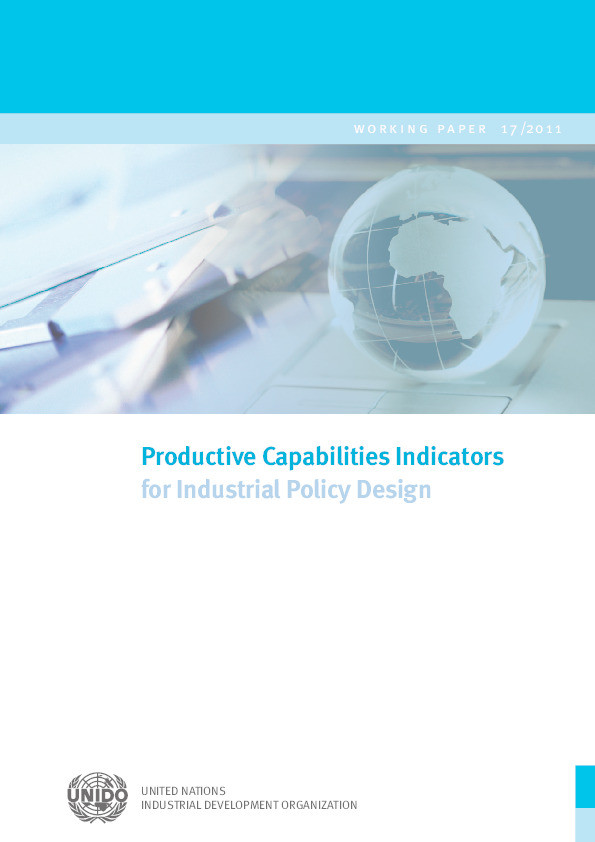 Productive Capabilities Indicators for Industrial Policy Design Thumbnail