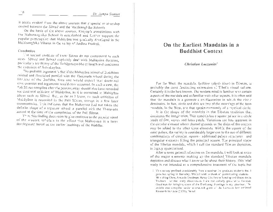 On the Earliest Mandalas in a Buddhist Context Thumbnail