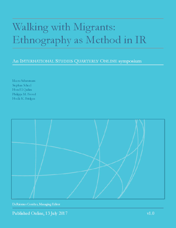 Walking with Migrants: Ethnography as Method in IR Thumbnail
