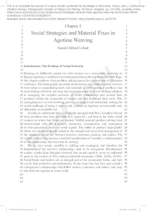 Social Strategies and Material Fixes in Agotime Weaving Thumbnail