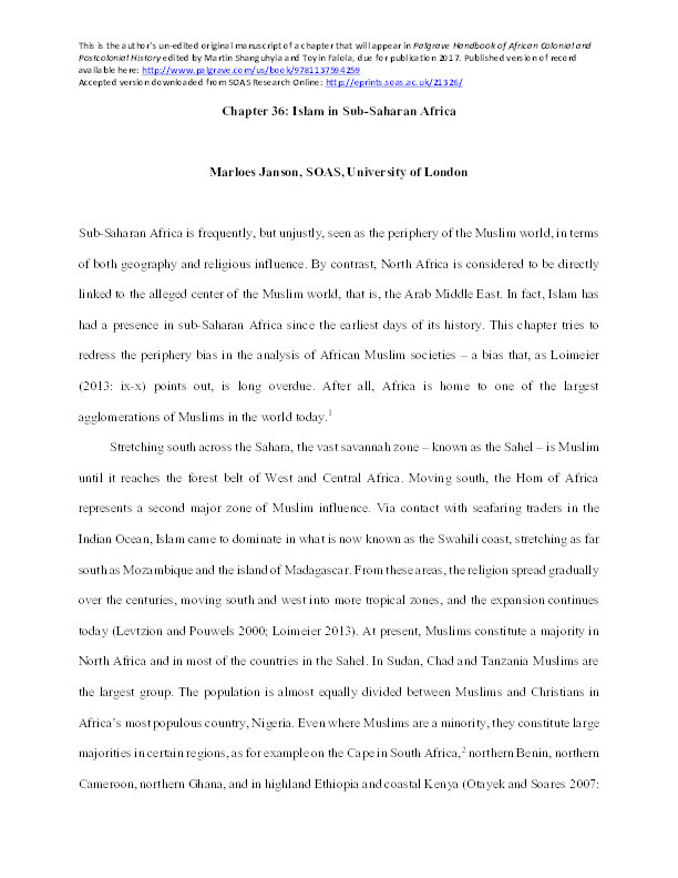 Studying Religious Pluralism in Yorubaland: A Tribute to J.D.Y. Peel Thumbnail