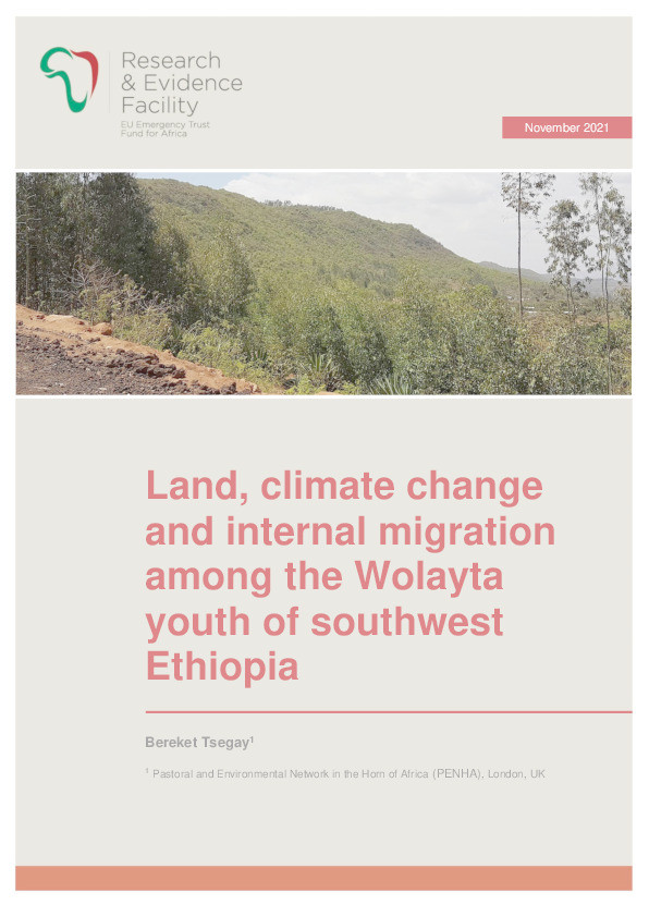 Land, climate change and internal migration among the Wolayta youth of southwest Ethiopia Thumbnail