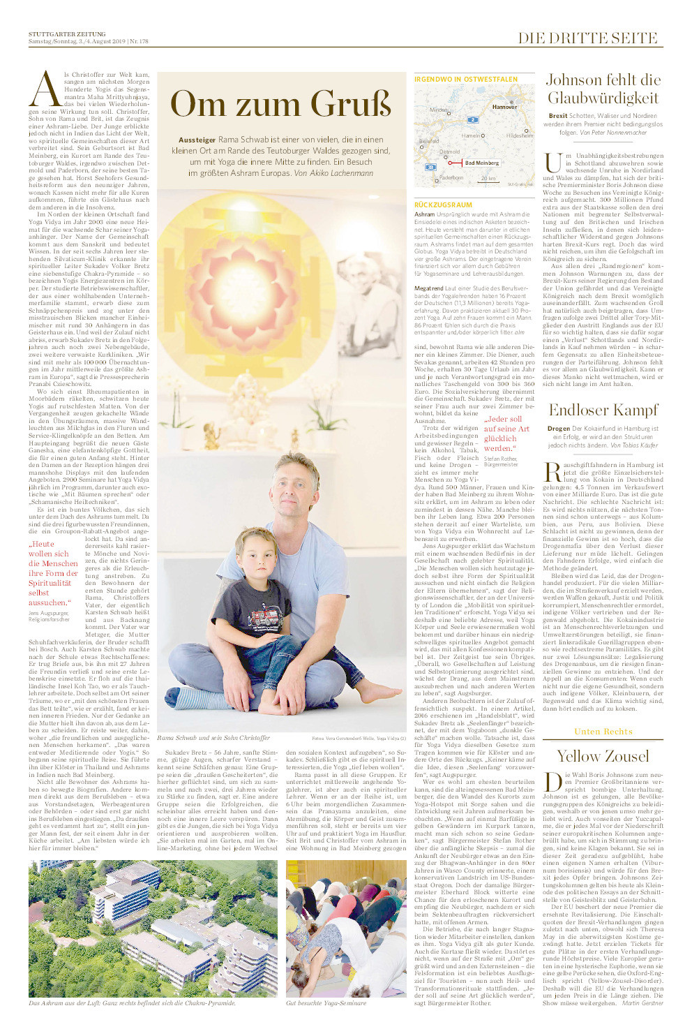 Om zum Gruss [Jens Augspurger expert interview by Akiko Lachenmann for Stuttgarter Zeitung] Thumbnail