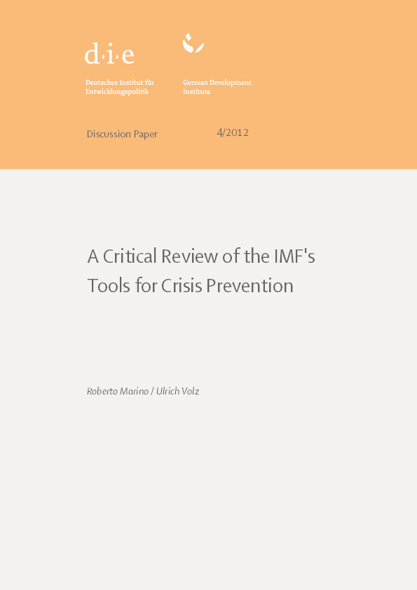 A Critical Review of the IMF's Tools for Crisis Prevention Thumbnail