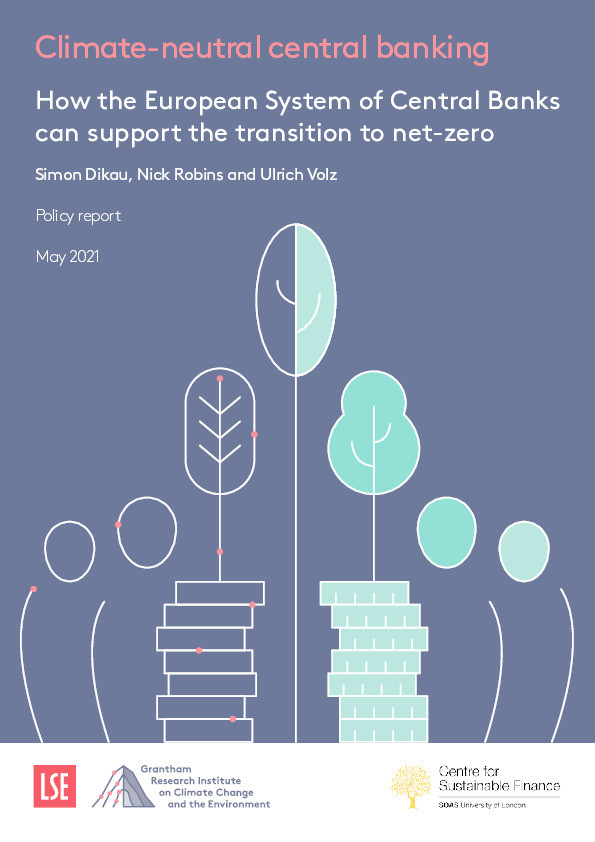 Climate-neutral central banking: How the European System of Central Banks can support the transition to net-zero Thumbnail