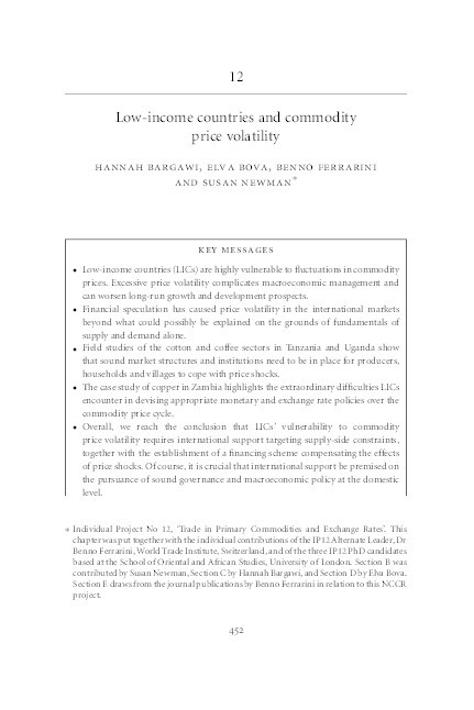 Low-income countries and commodity price volatility Thumbnail
