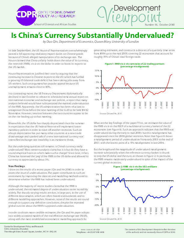 Is China’s currency substantially undervalued? Thumbnail