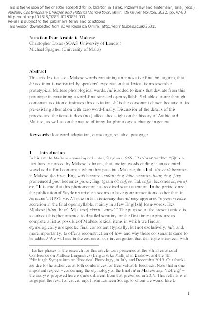Nunation from Arabic to Maltese Thumbnail