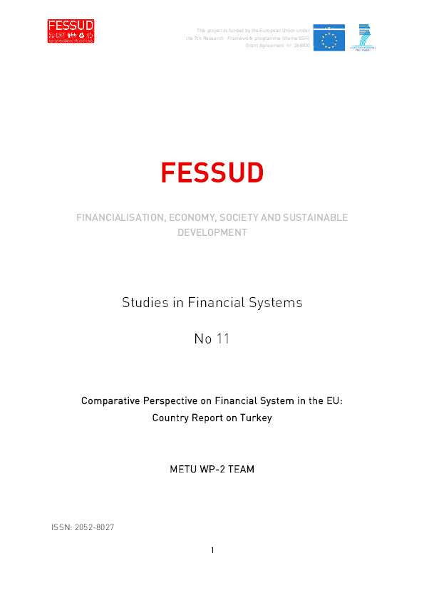 Comparative Perspective on Financial System in the EU: Country Report on Turkey Thumbnail