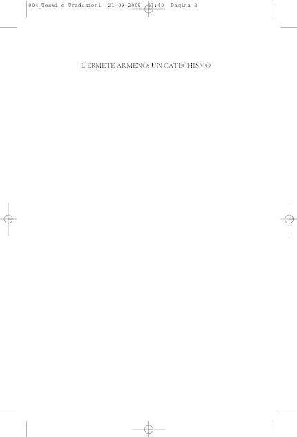L’Ermete armeno: un catechismo. Ermete il Tre-volte-grande ad Asclepio «Definizioni»(annotated translation, introduction, lexicon) Thumbnail