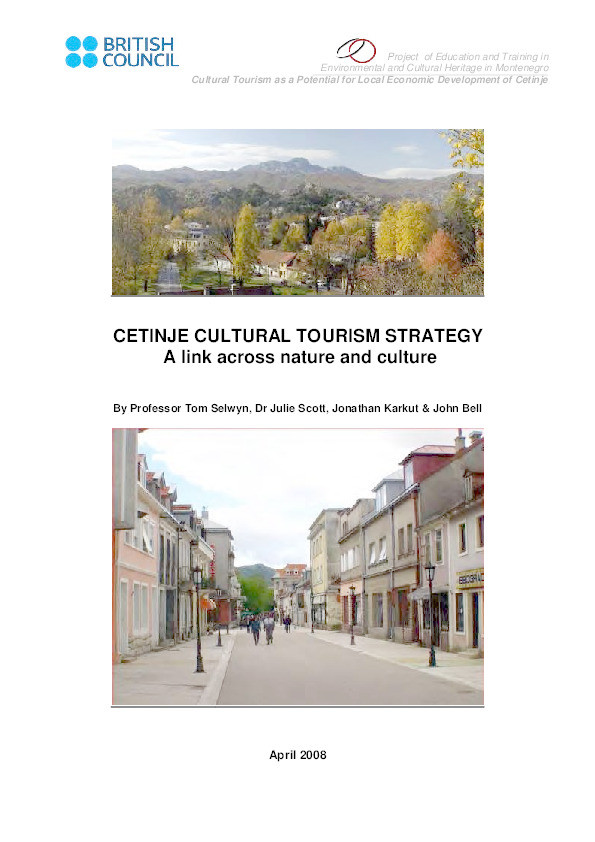 Cetinje Cultural Tourism Strategy: a link across nature and culture Thumbnail