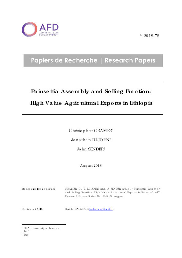Poinsettia Assembly and Selling Emotion: High Value Agricultural Exports in Ethiopia Thumbnail