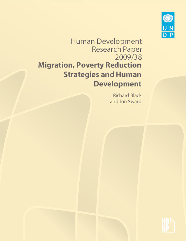 Migration, Poverty Reduction Strategies and Human Development - Human Development Research Paper; 38 Thumbnail
