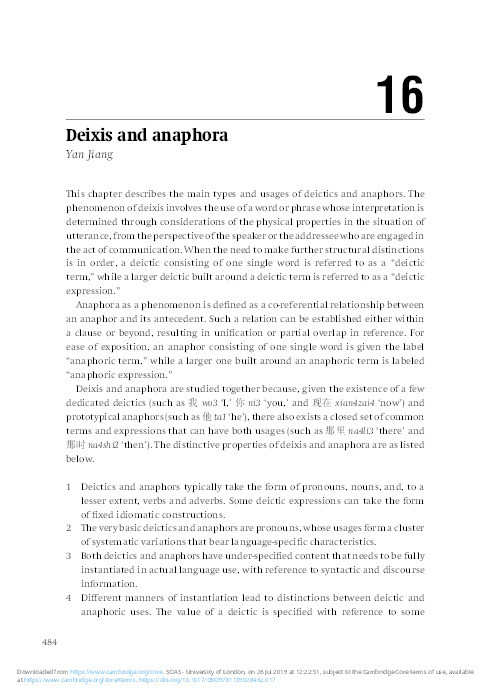 Deixis and Anaphora Thumbnail
