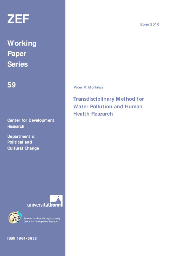 Transdisciplinary Method for Water Pollution and Human Health Research Thumbnail