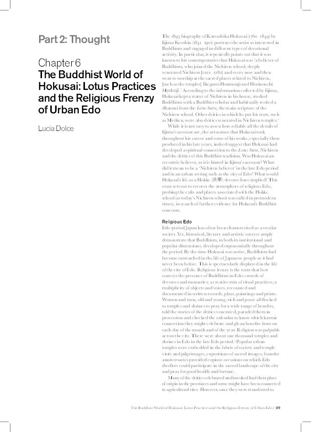 The Buddhist World of Hokusai: Lotus Practices and the Religious Frenzy of Urban Edo Thumbnail