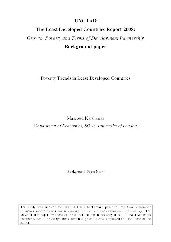 Poverty Trends in Least Developed Countries Thumbnail