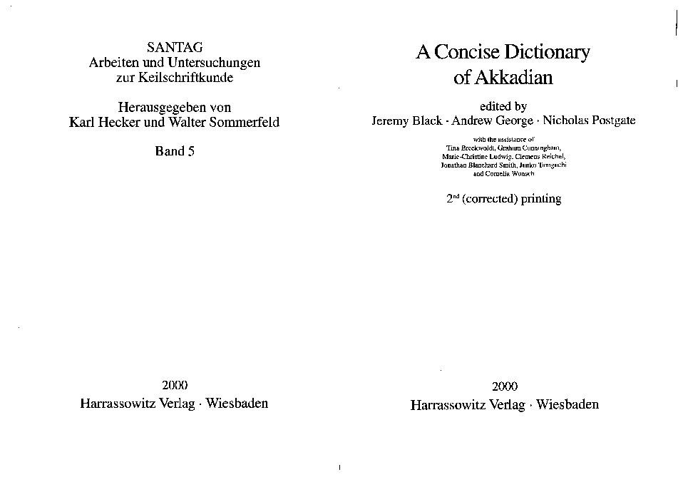 A Concise Dictionary of Akkadian Thumbnail