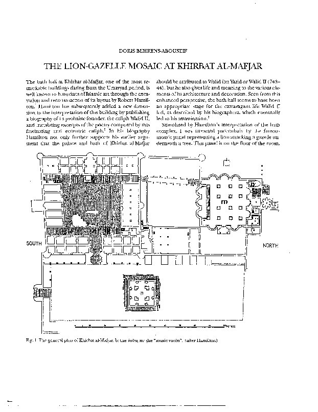 The Lion-Gazelle Mosaic at Khirbat al-Mafjar Thumbnail