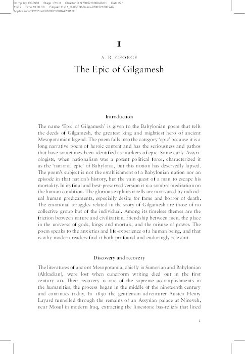 The Epic of Gilgamesh Thumbnail