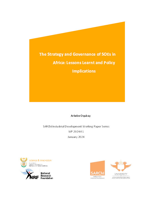 The Strategy and Governance of SOEs in Africa: Lessons Learnt and Policy Implications Thumbnail