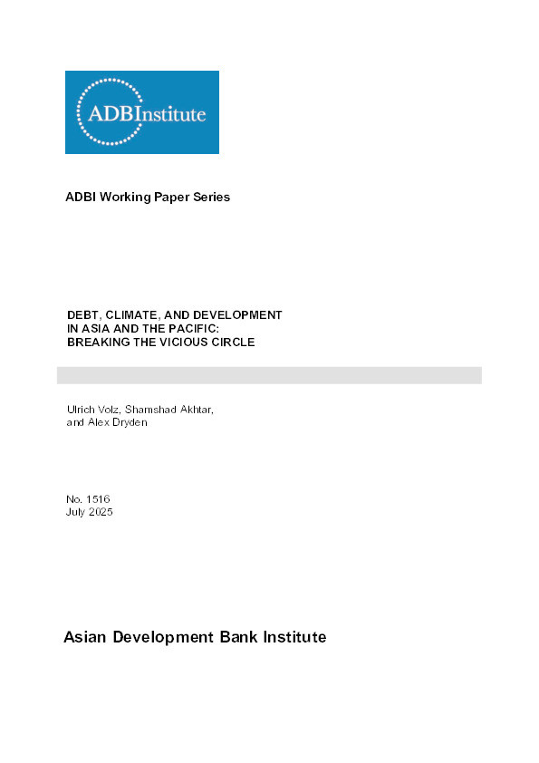 Debt, Climate, and Development in Asia and the Pacific: Breaking the Vicious Circle Thumbnail